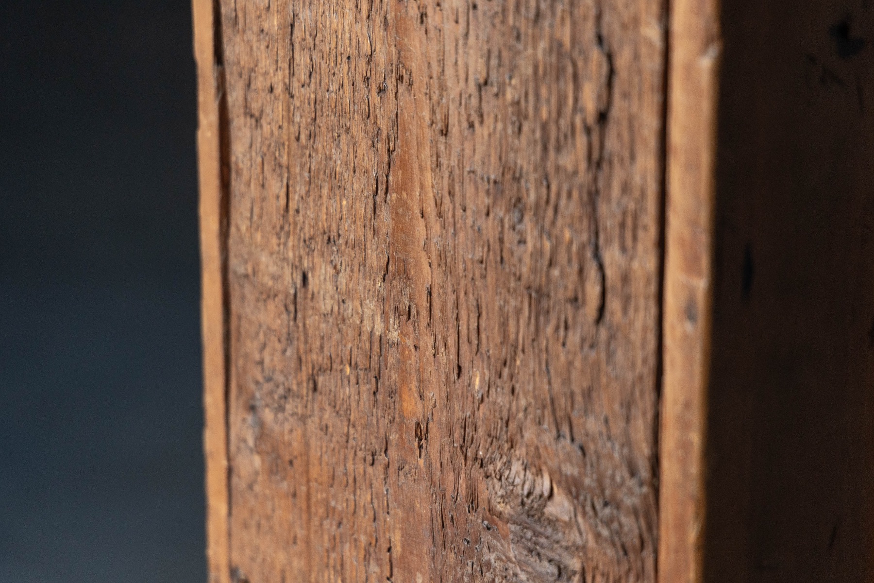 Country style folk art cabinet in solid wood