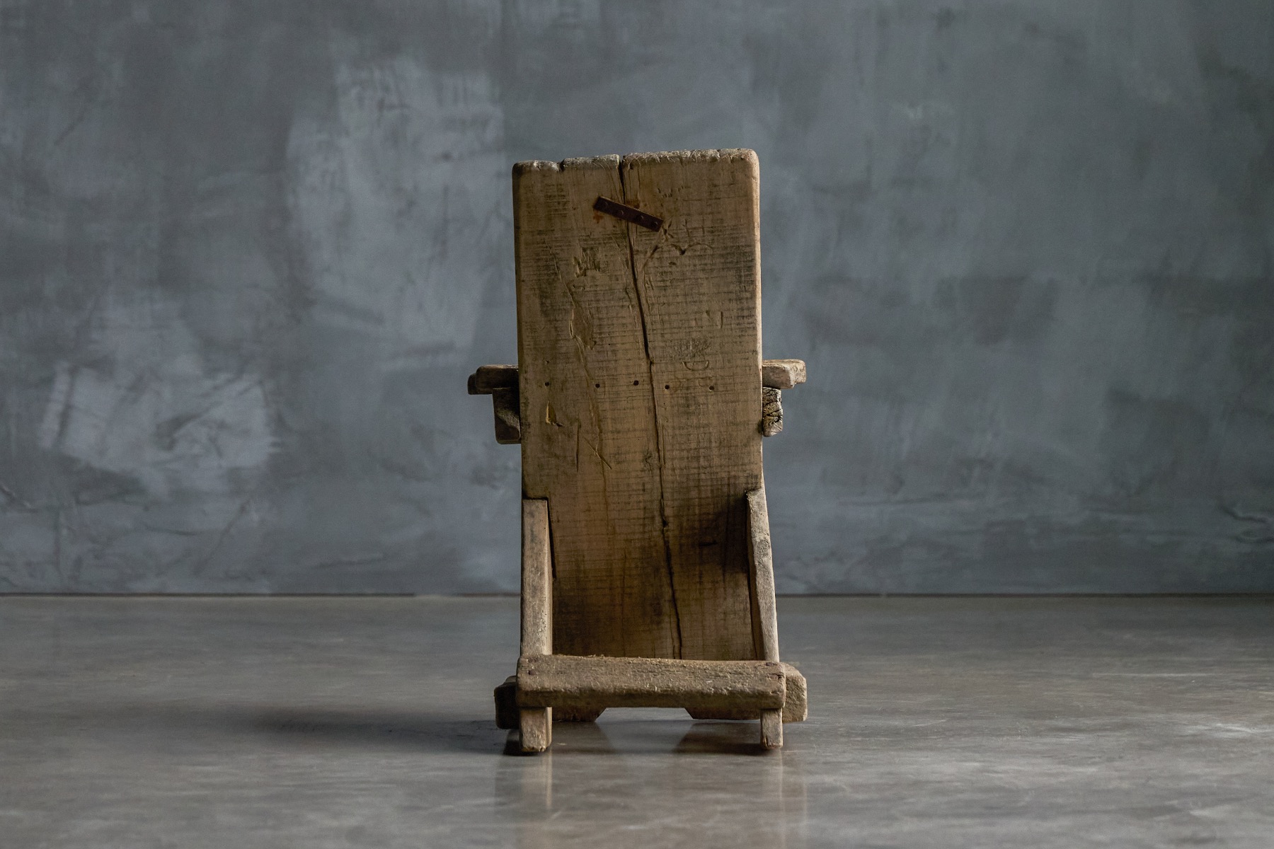 Primitive rustic wooden chairs