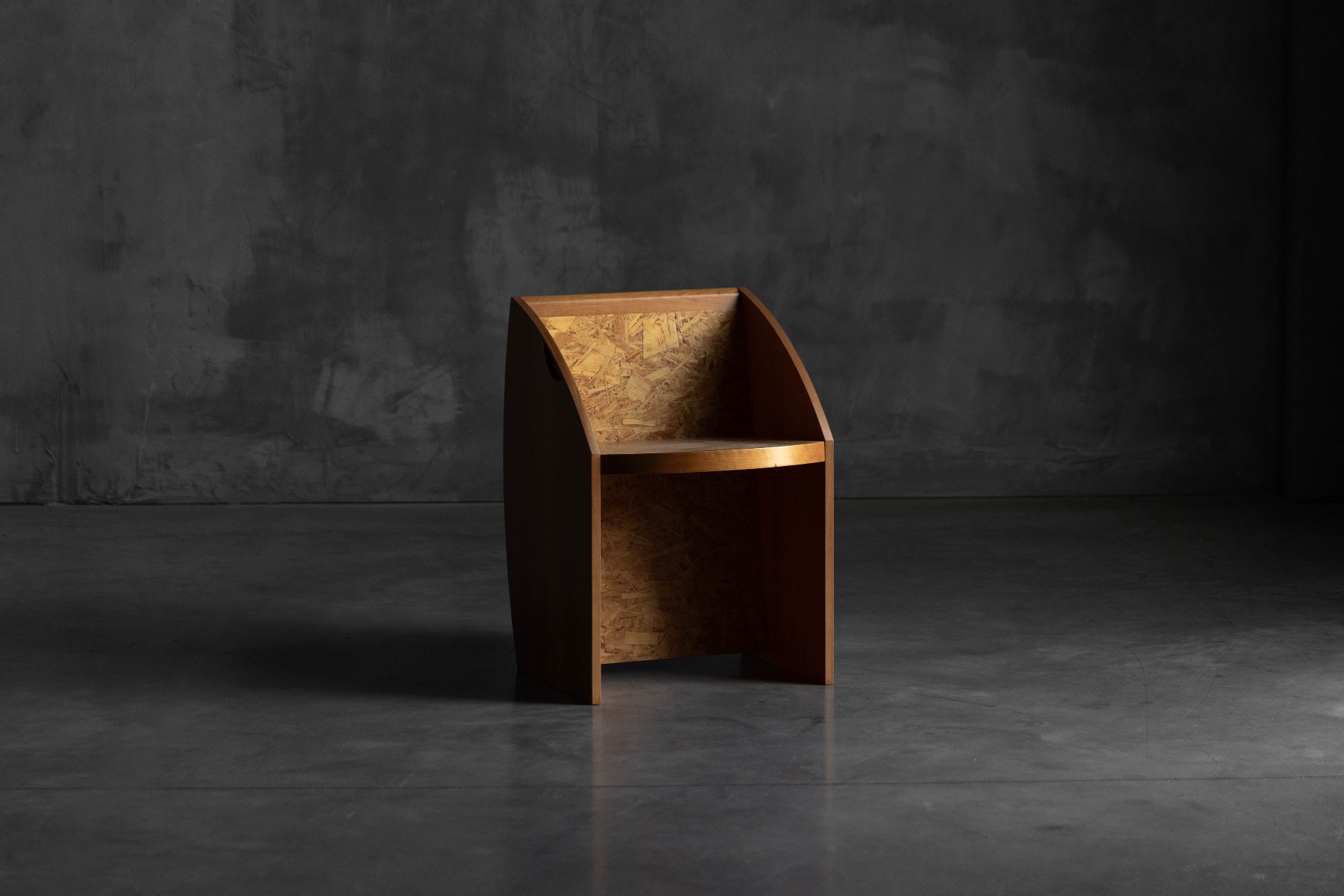 Bold geometric postmodern chairs with expressive form