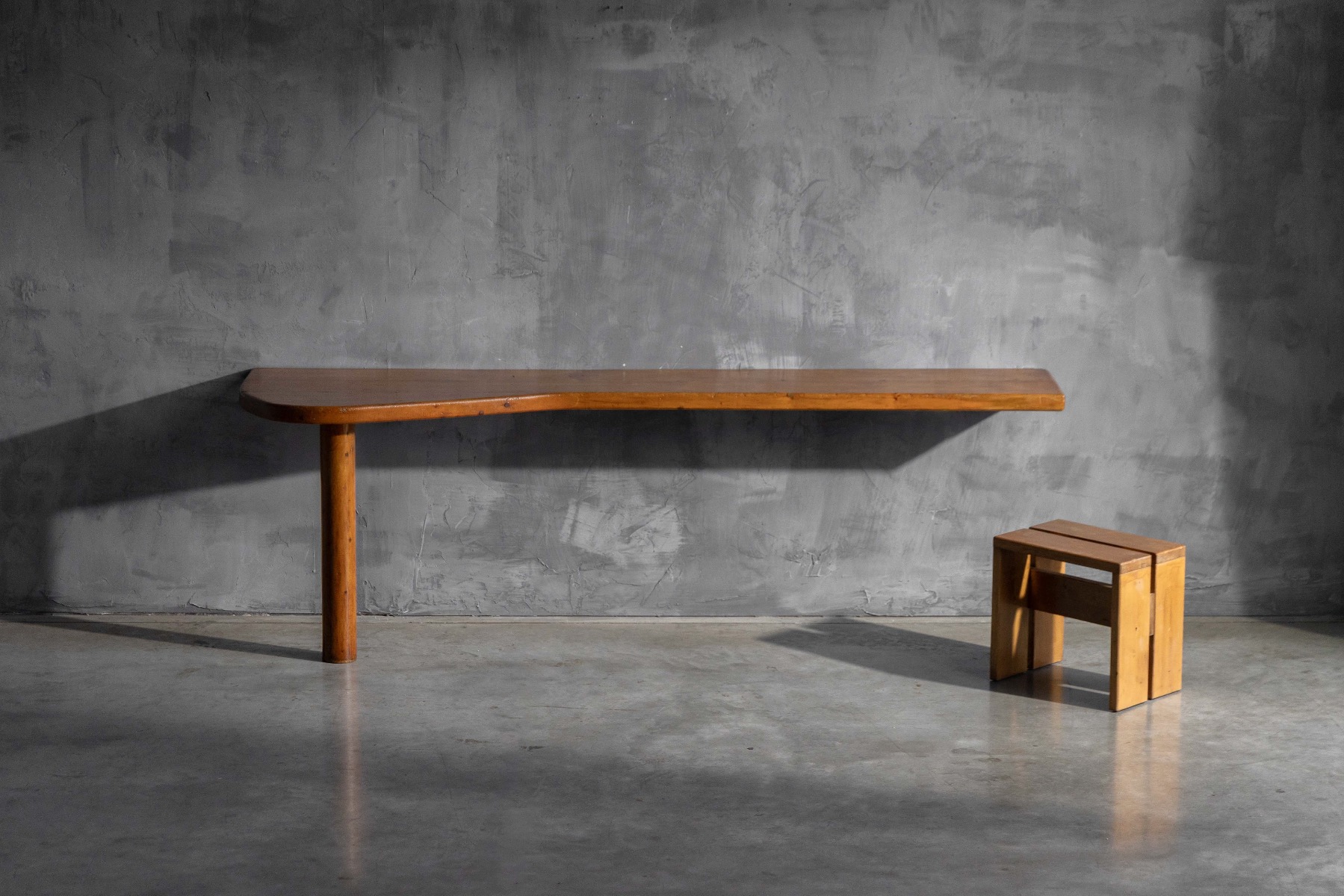 Collectible modernist console table by Charlotte Perriand