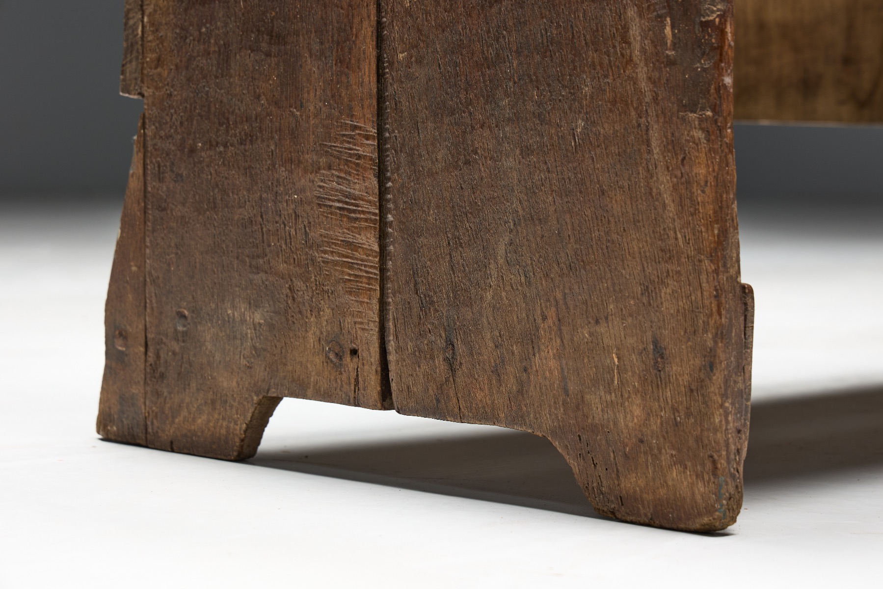 Early 19th century country wooden bench