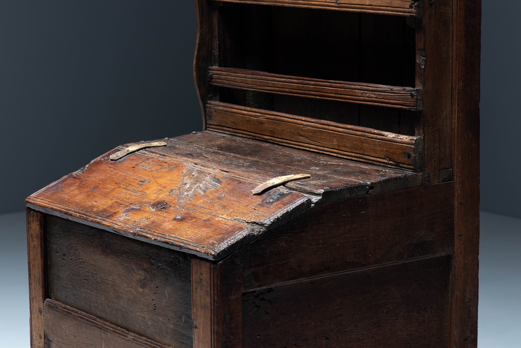 European 19th century folk art cabinet