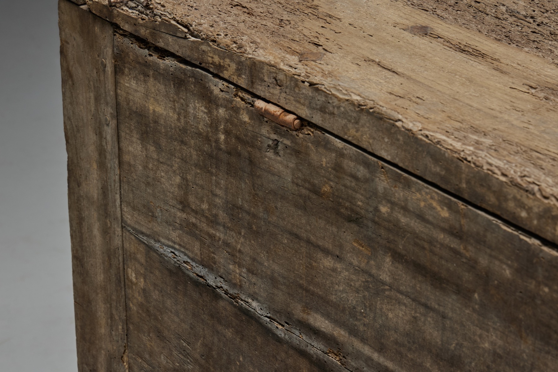 European 19th century primitive chest