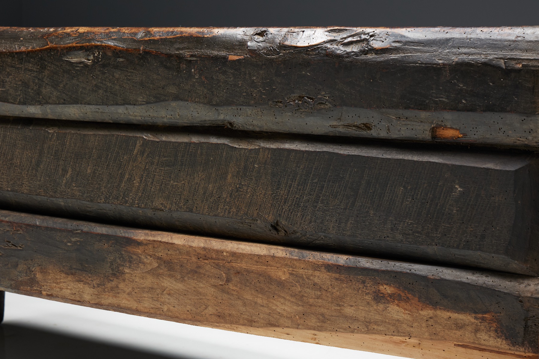 European 19th century wabi sabi bench