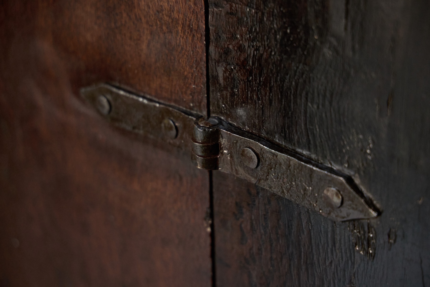 Gallery level 19th century rustic cabinet