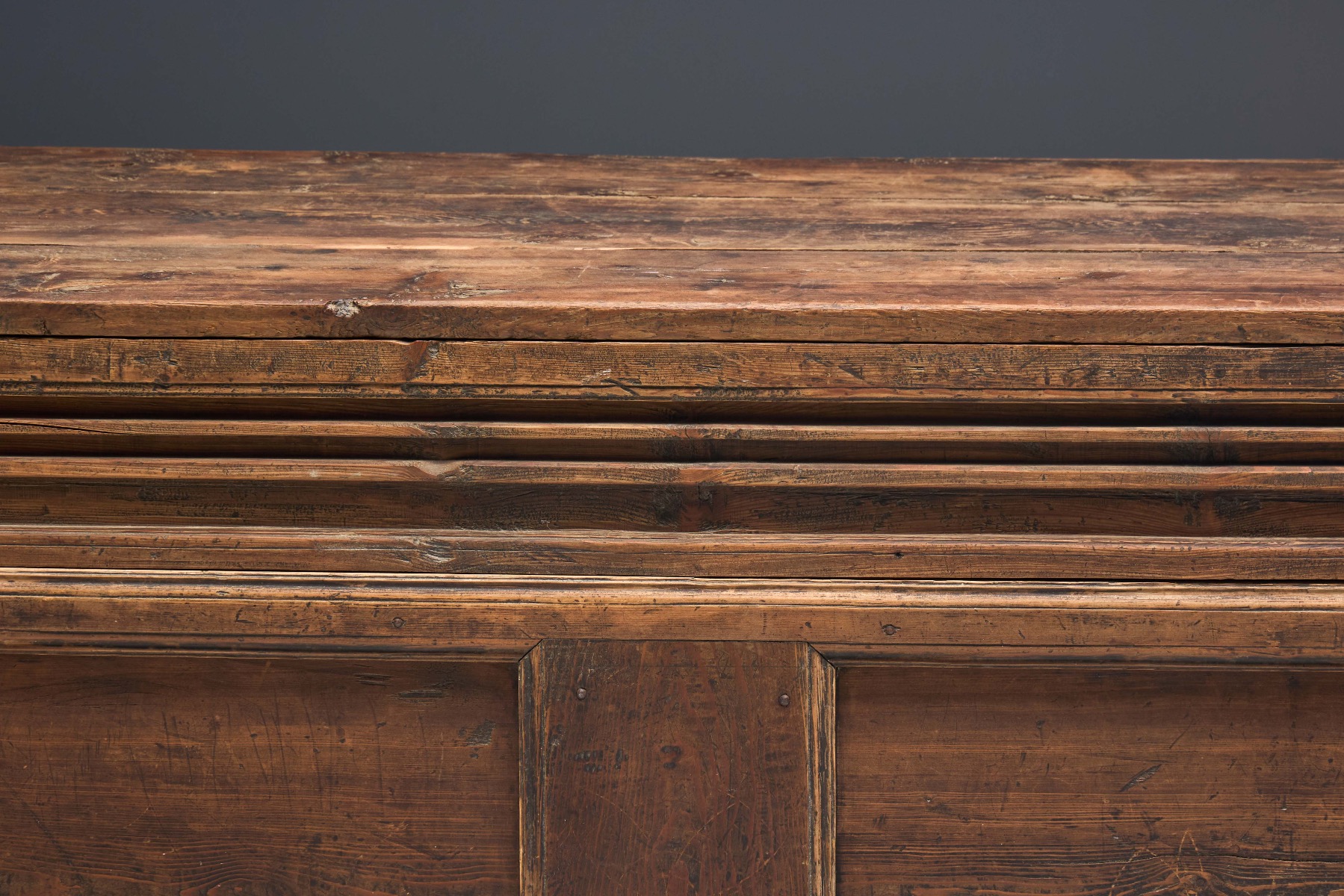 Gallery level brutalist Alpine chest