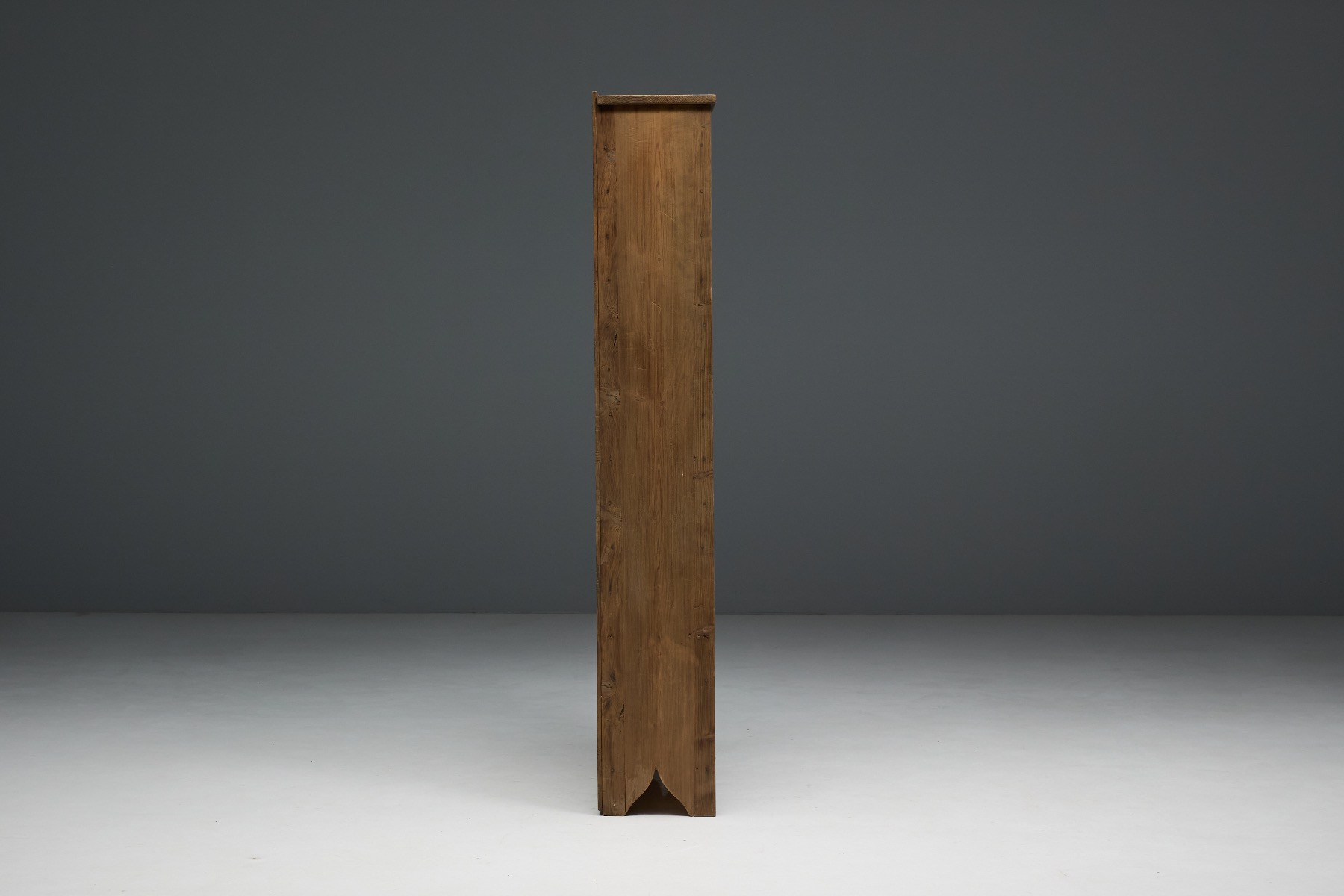 Handcrafted 19th century paper shelf in solid wood