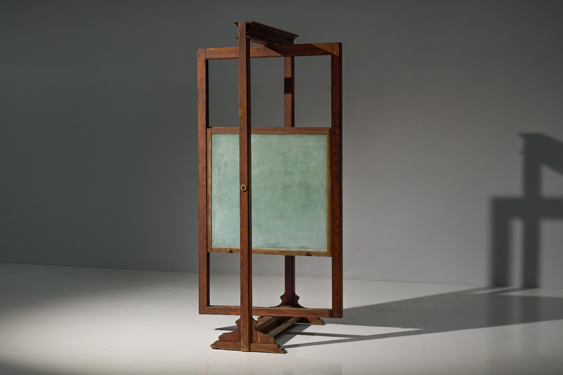 Early 20th century school board with aged patina