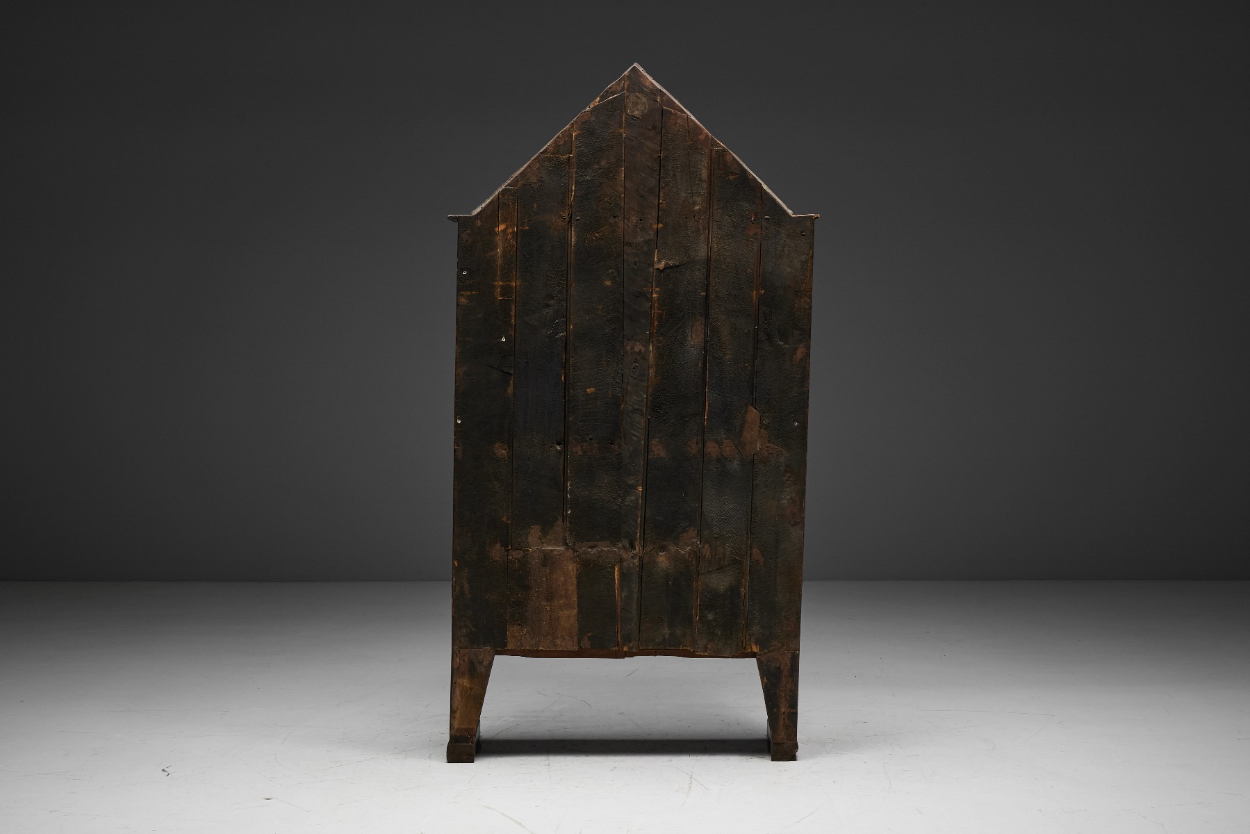 Historic French vernacular cupboard in Art Populaire style