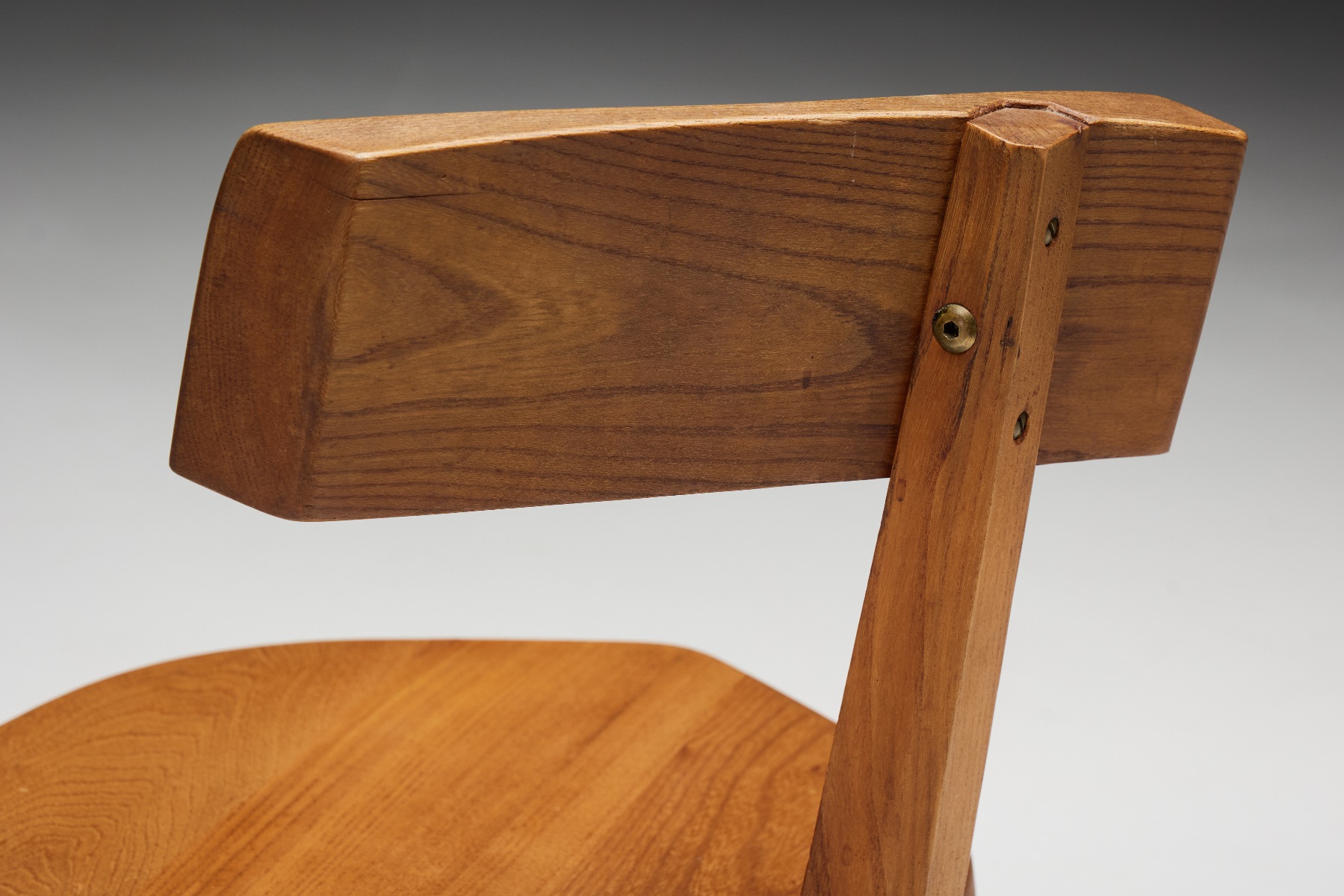 Iconic S34 dining chairs by Pierre Chapo