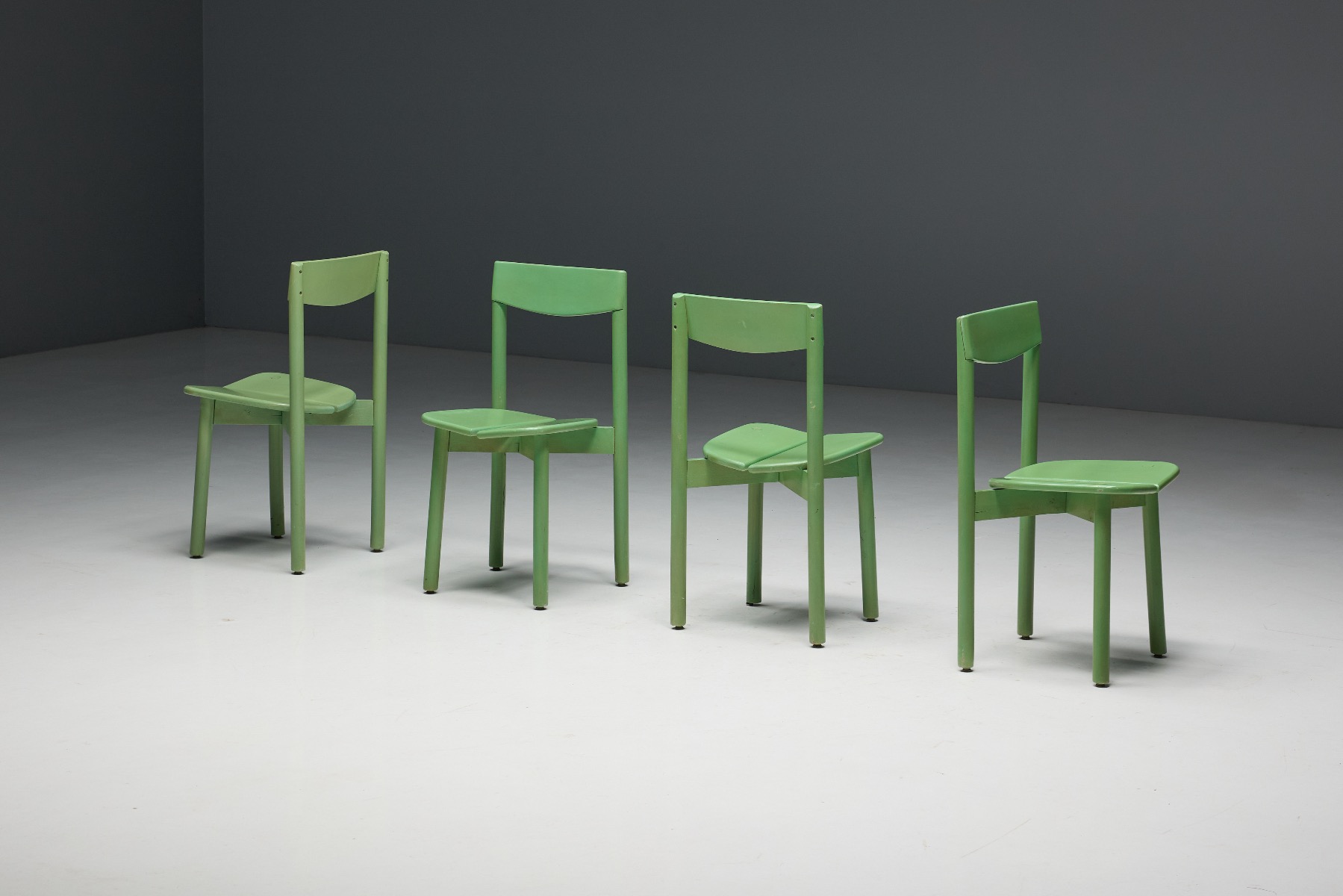 Iconic green dining chair from 1965