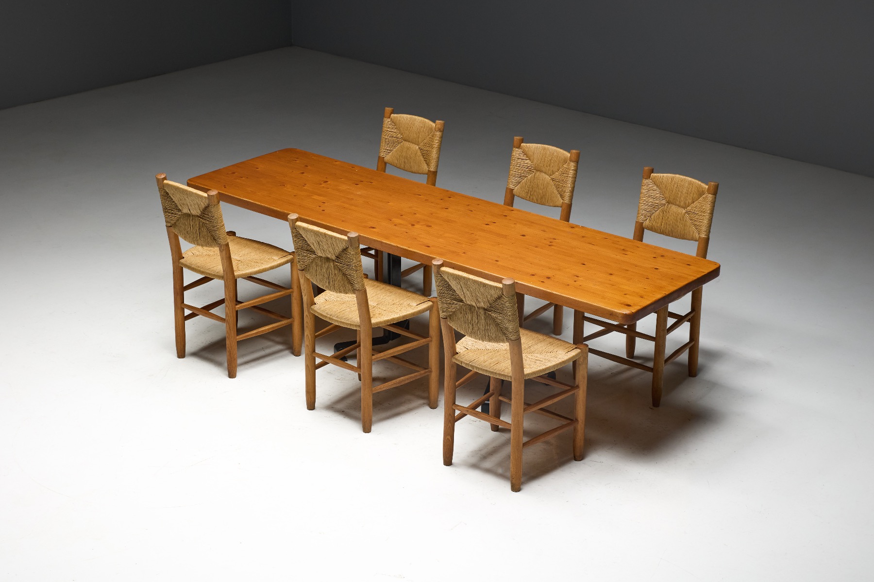 Iconic 1960s dining table by Charlotte Perriand