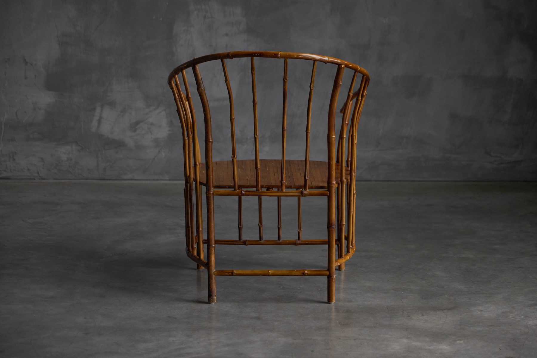European bamboo armchairs from the 1970s