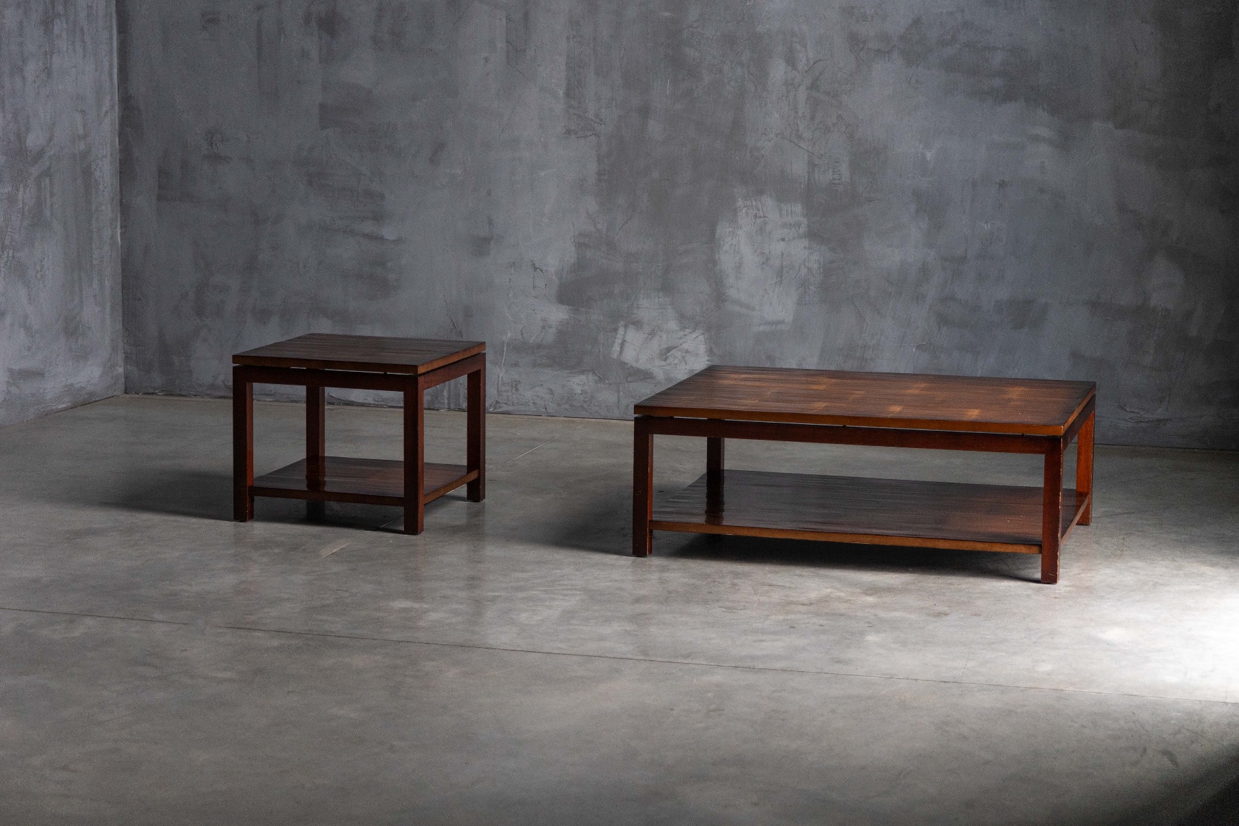 Museum level bamboo side table by Axel Vervoordt
