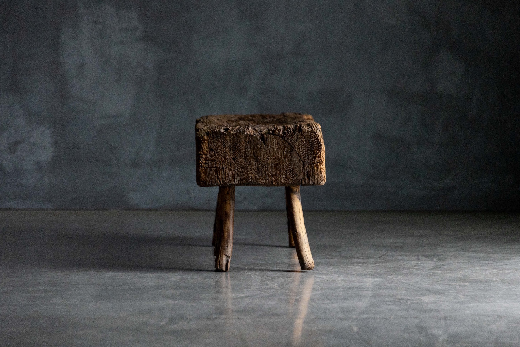 Late 19th century rural wooden bench