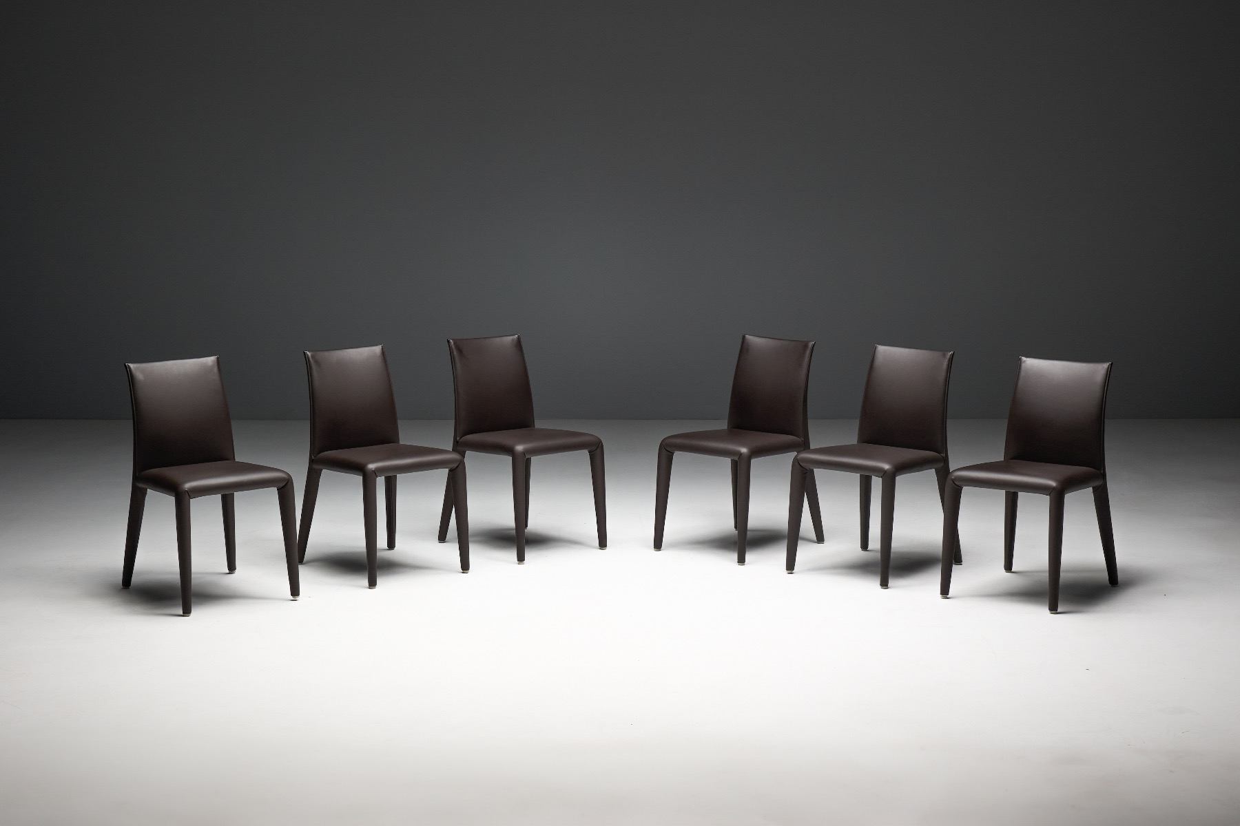 Elegant Bellini dining chair with sculptural presence