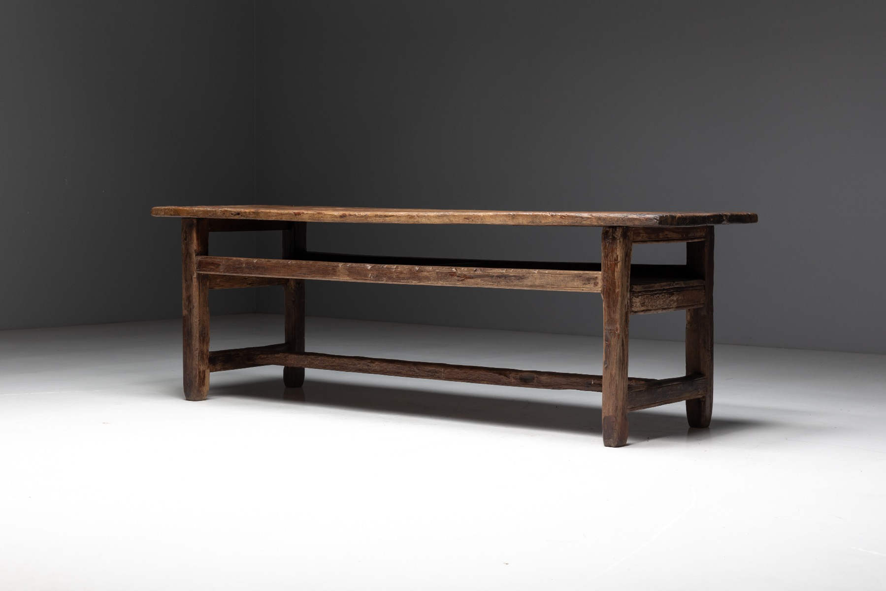 Simple rustic worktable reflecting wabi sabi principles