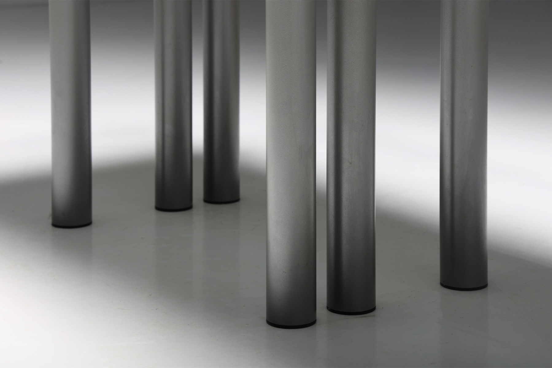 Statement grey purple marble dining table by Pia Manu