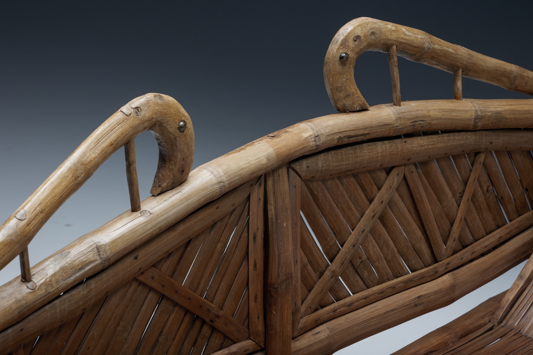 Timeless bamboo sofa bed in oriental design