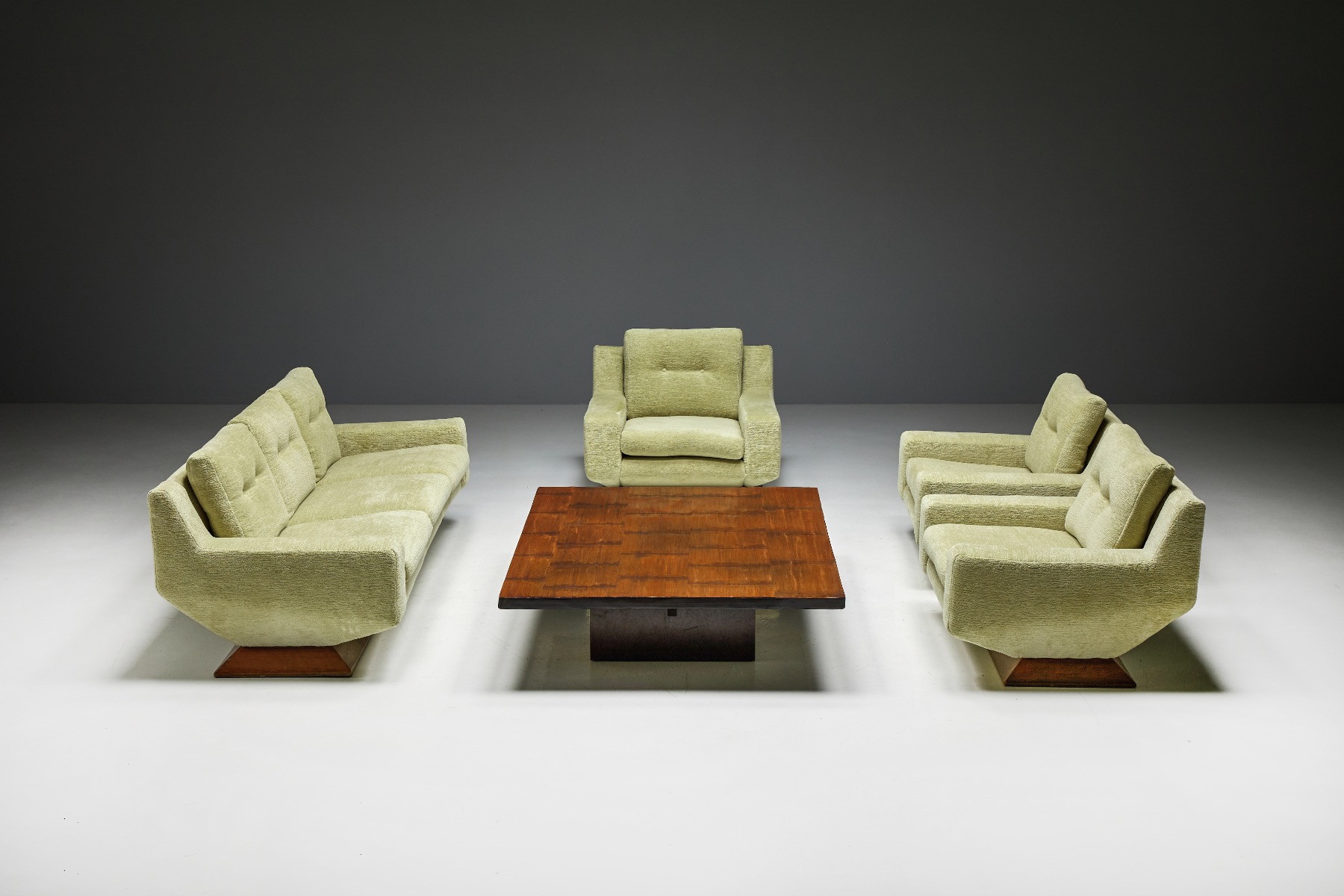 Timeless club chairs in Pierre Frey fabric