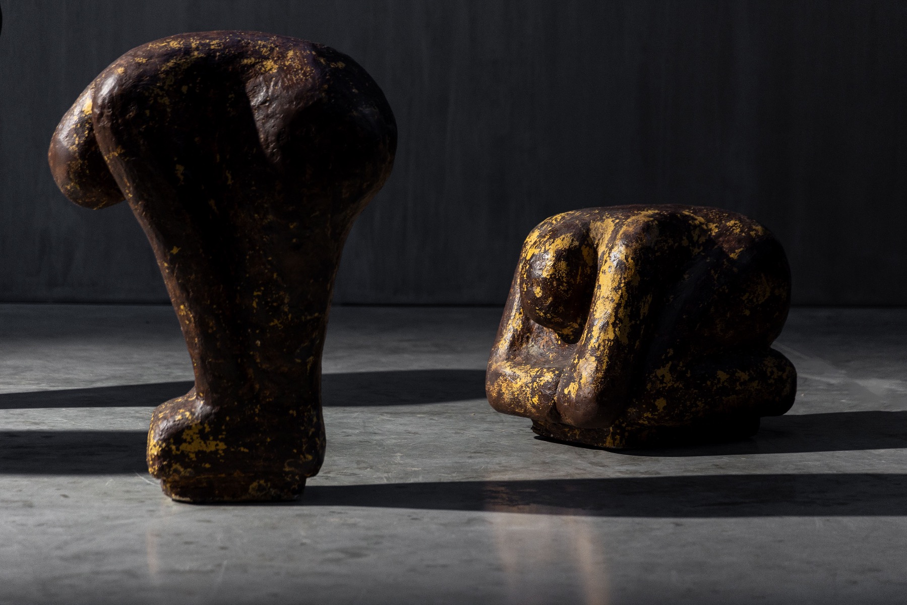 Statement 1970s figurative art sculptures