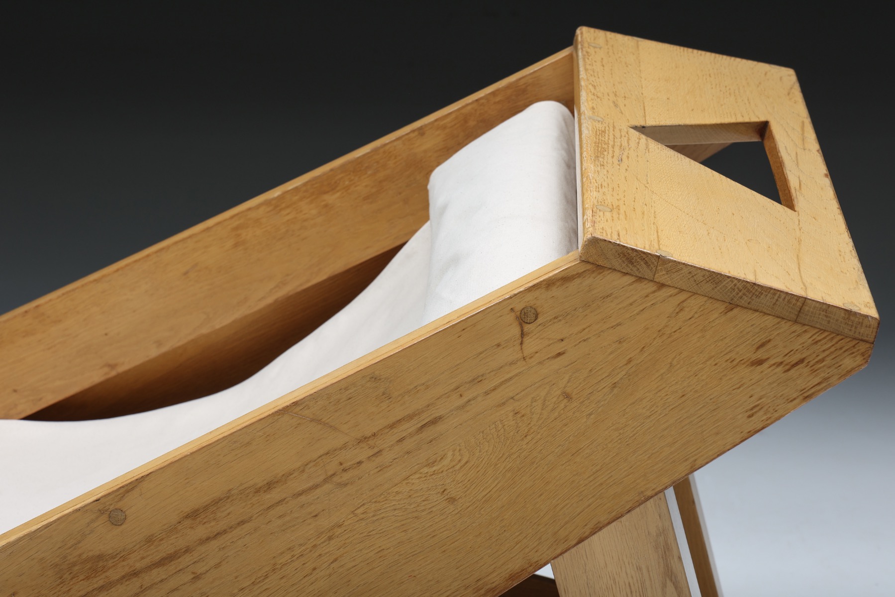 Design forward mid century wood chairs