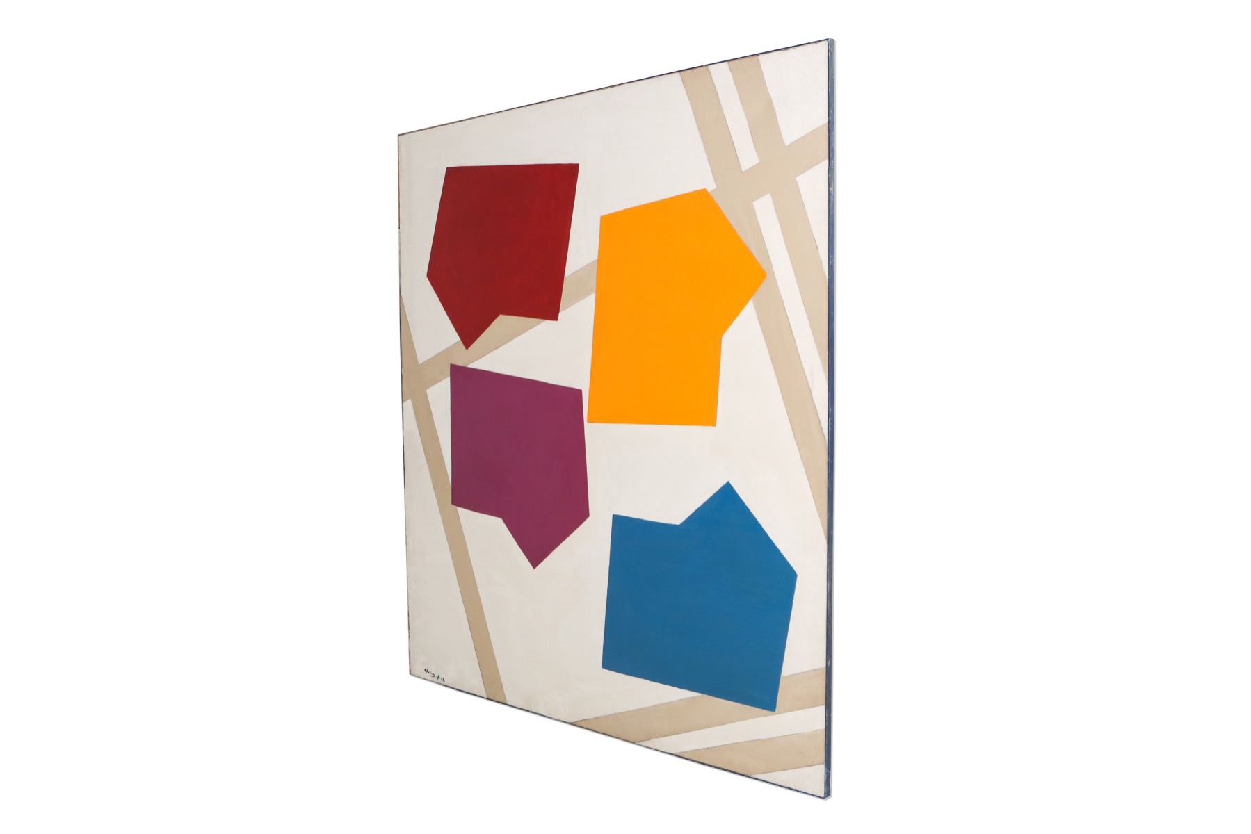 French modern art Rene Roche abstract canvas