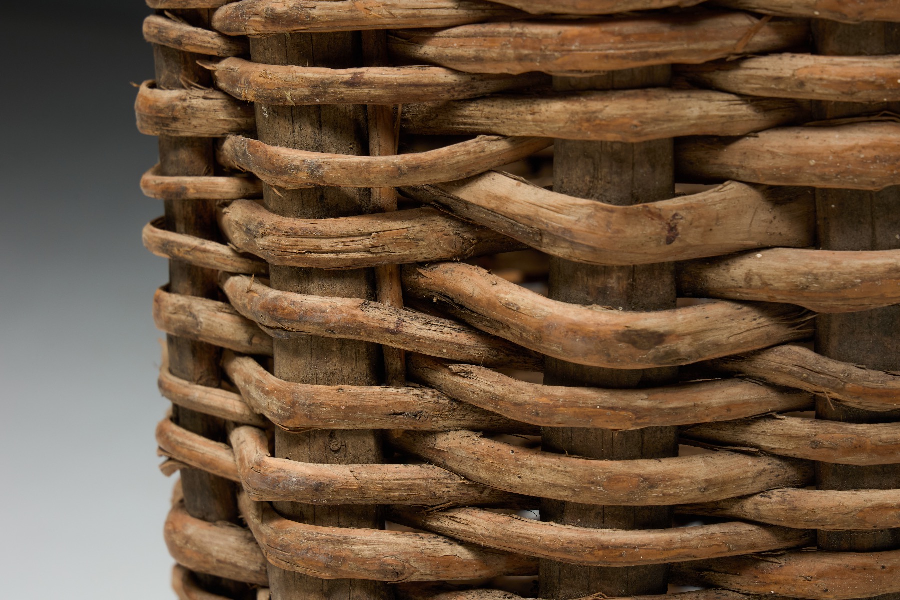Gallery level 19th century handwoven rural basket