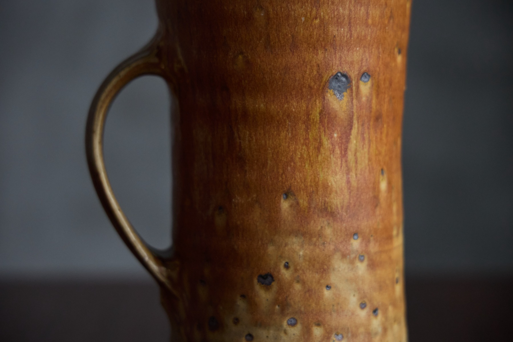 Handmade ceramic goblets and pitcher