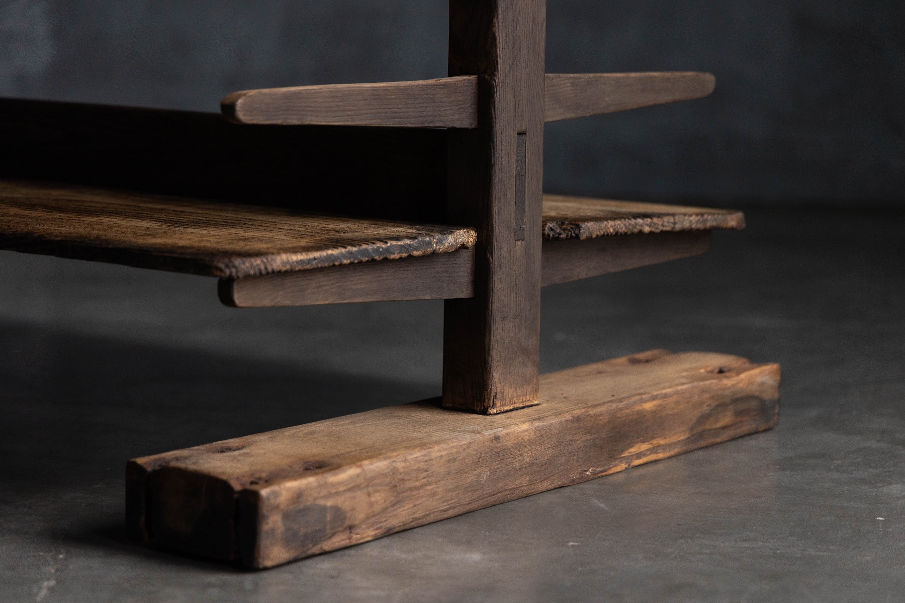 Antique alpine farmhouse ripening rack