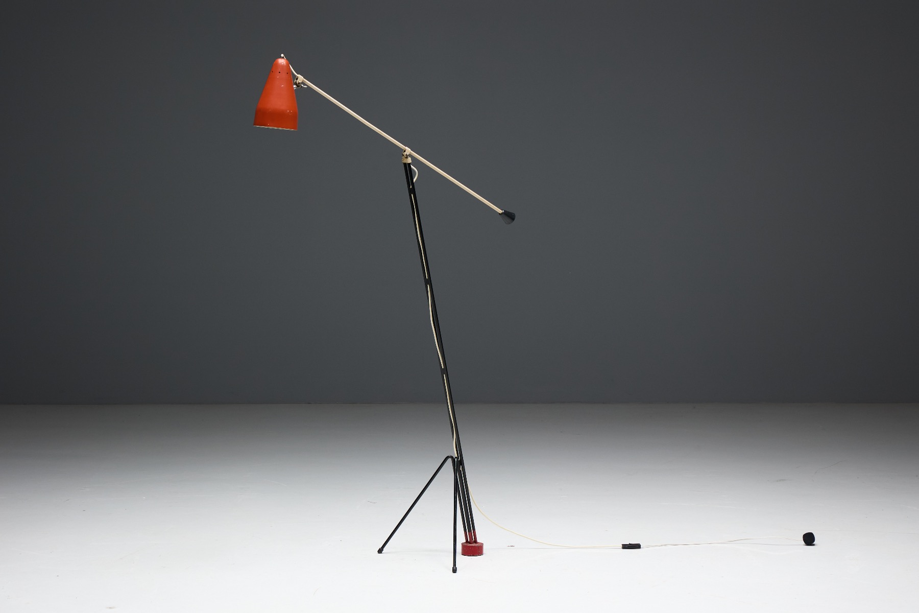Classic Gispen tripod floor lamp design