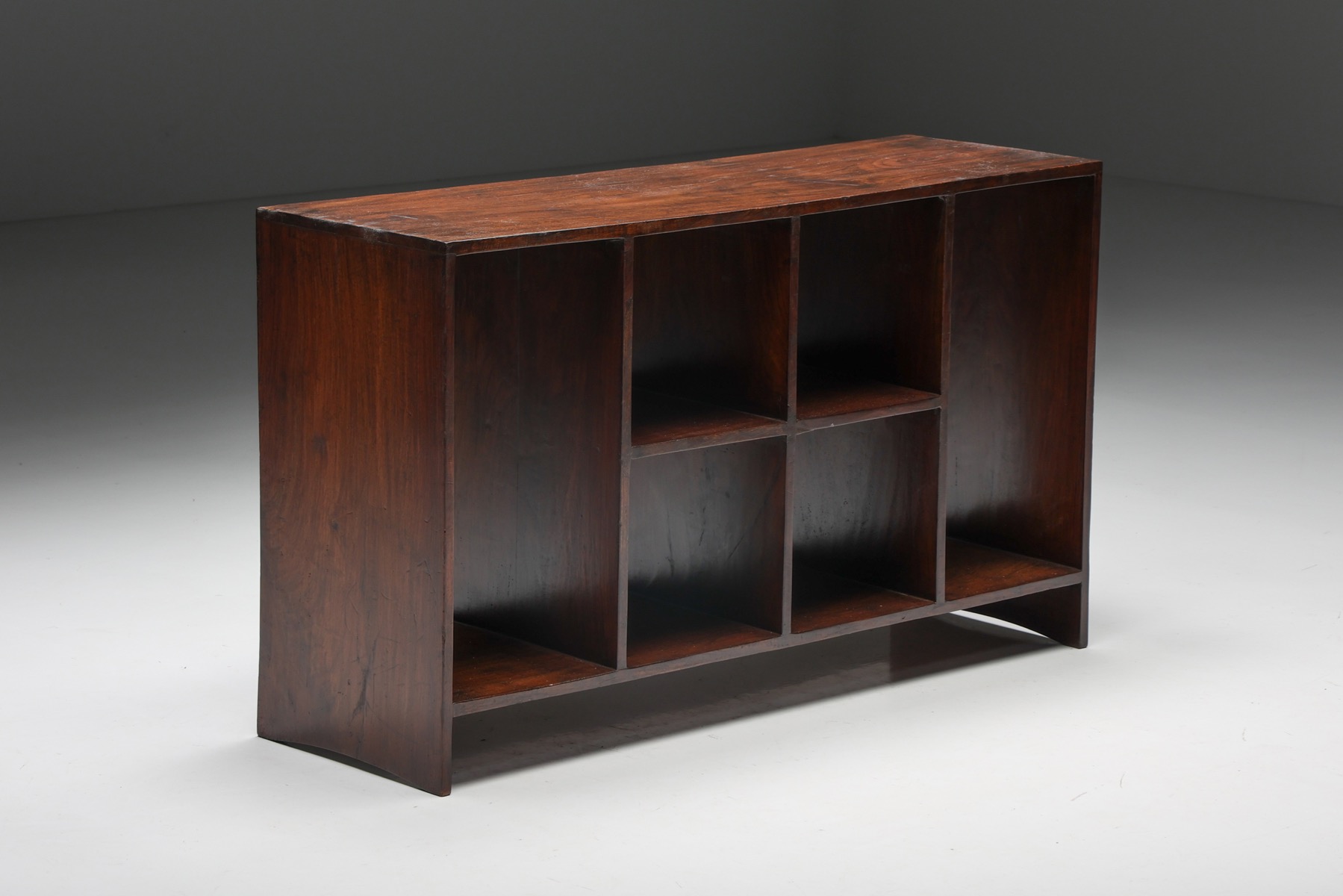 Minimalist file rack in Pierre Jeanneret style