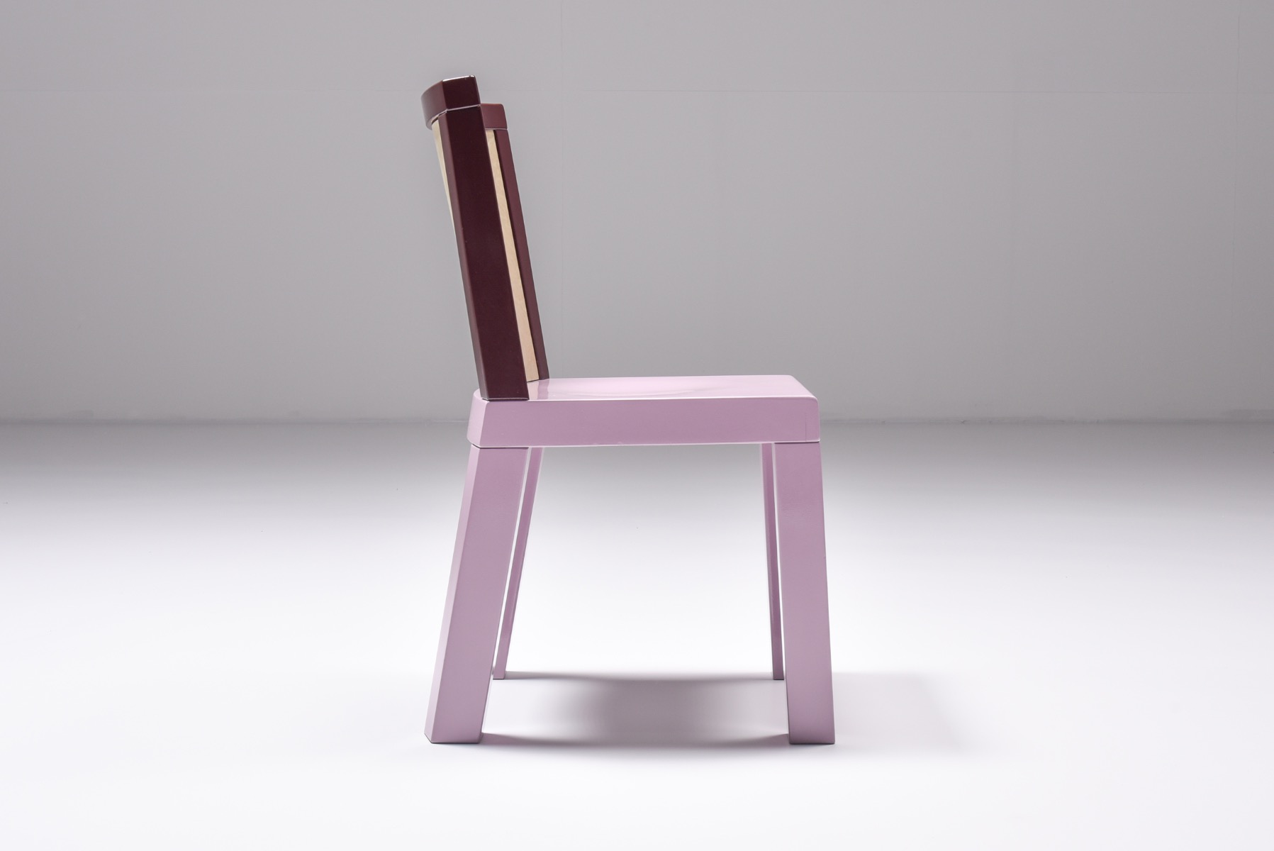 Statement pink dining chairs from the 1980s
