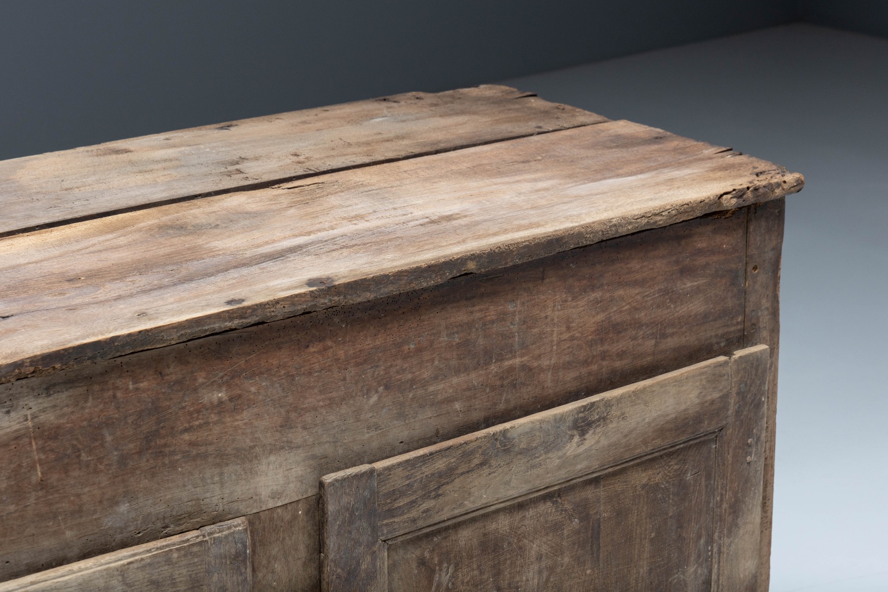 Primitive wooden wabi sabi cabinet from the 1800s