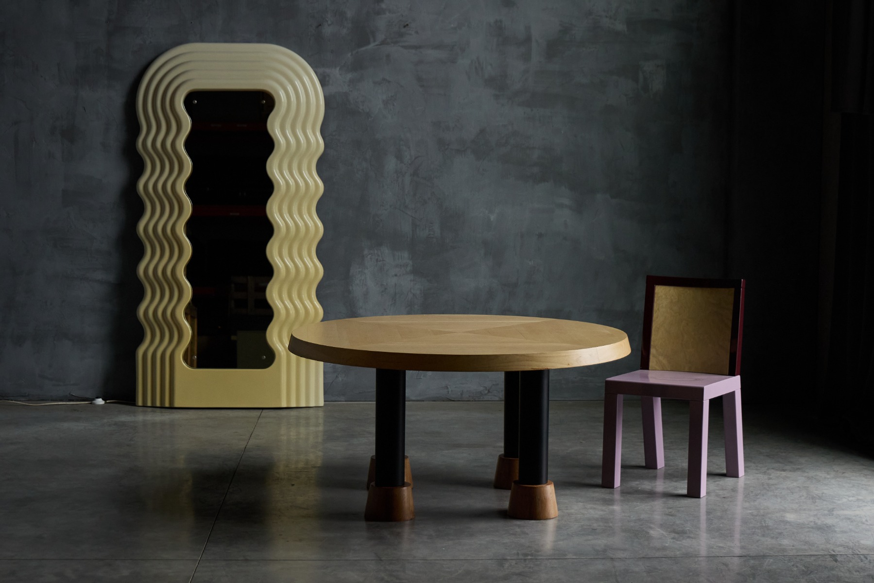 Ultrafragola mirror by Ettore Sottsass 1970s
