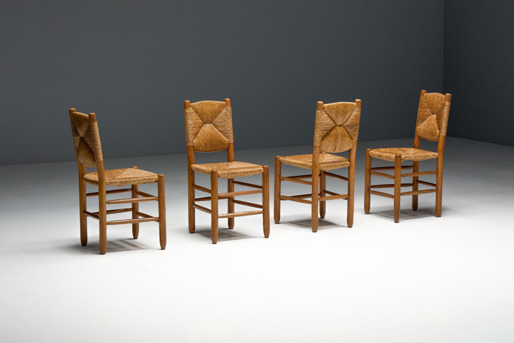 Refined Bauche dining chair dating to the 1950s