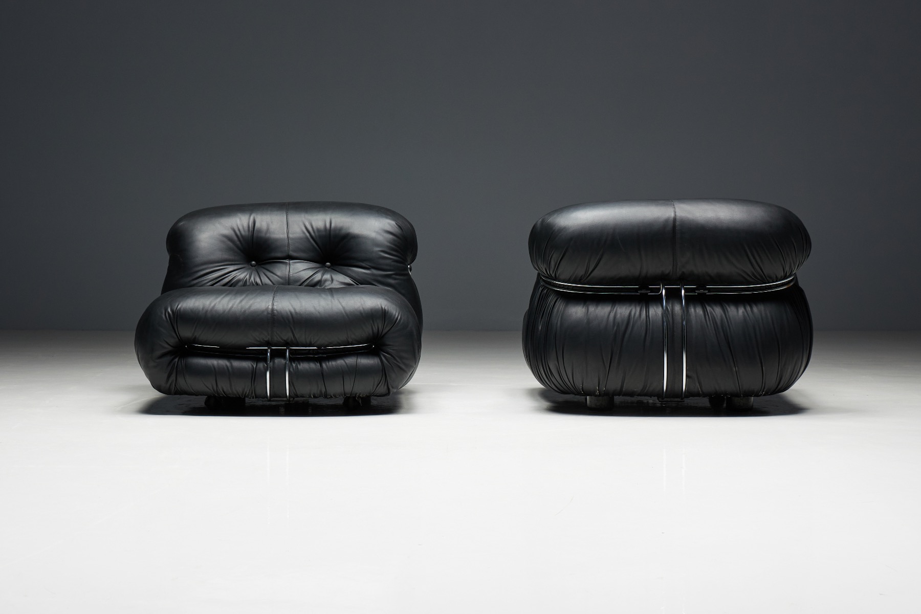 Retro Italian Soriana lounge chairs