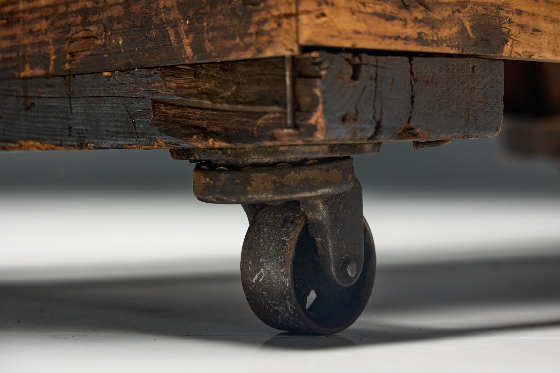 Rustic primitive factory table 19th century