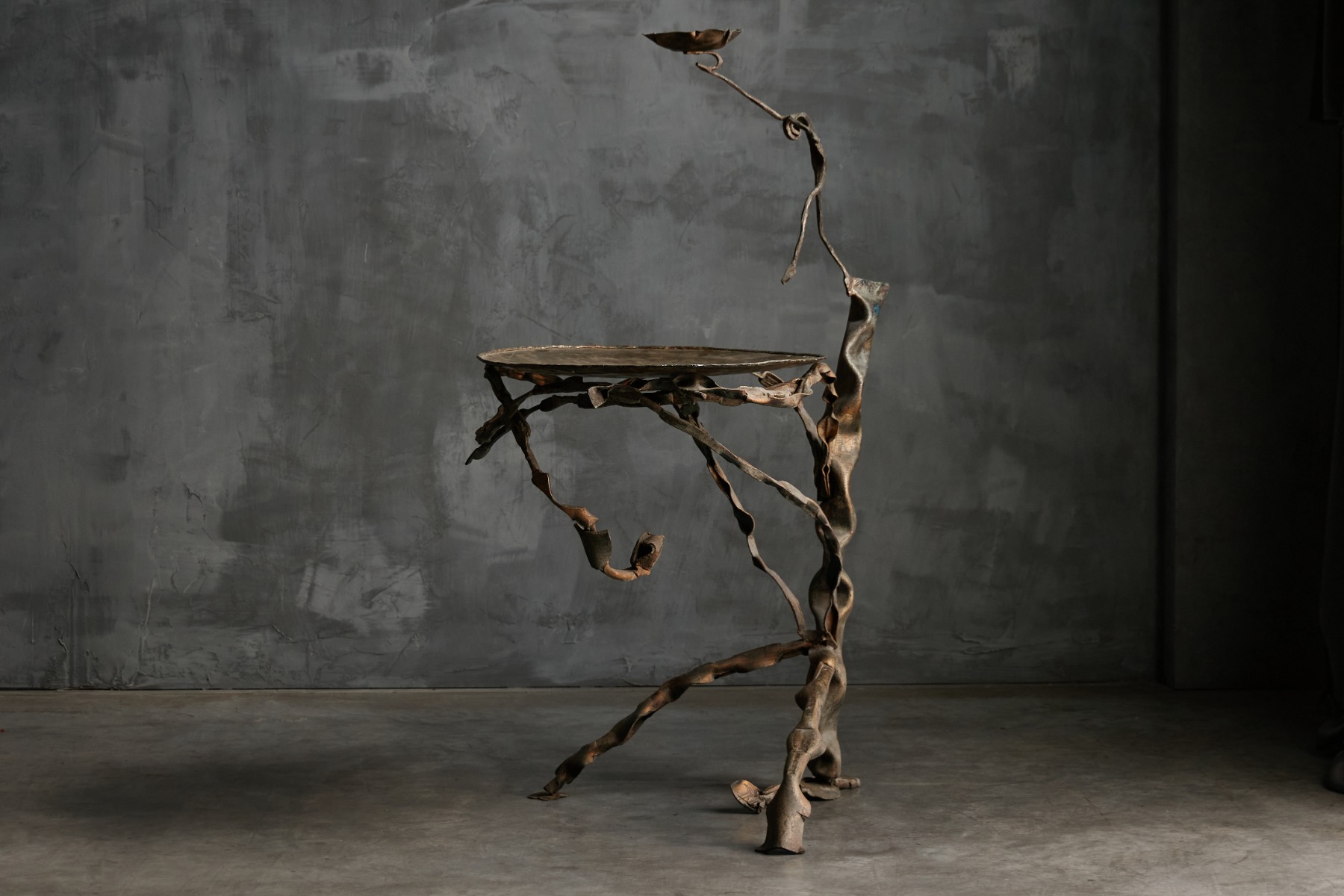 Statement praying mantis sculpture by Salvino Marsura from the 1950s