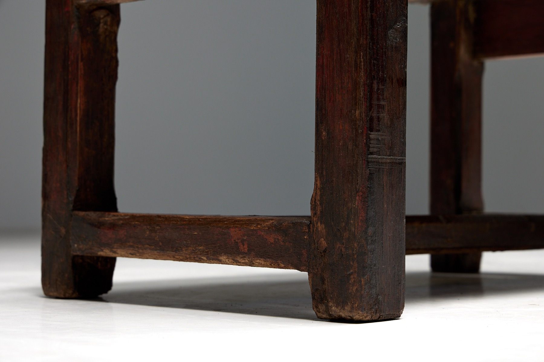 Timeless naive folk art bench in wooden design
