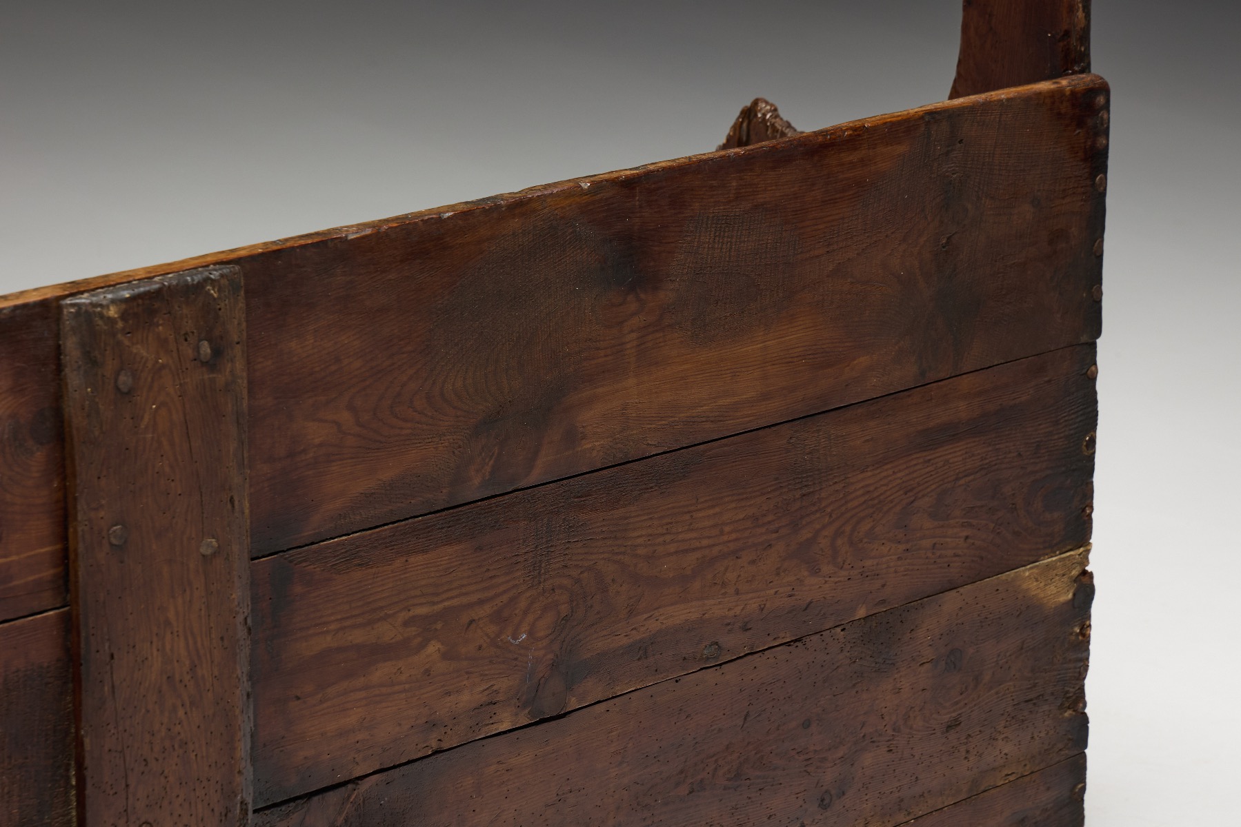Rustic 18th century folk bench
