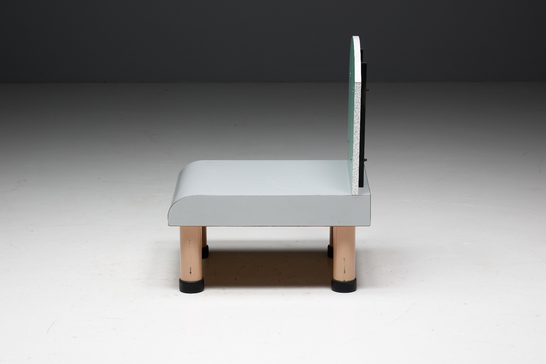 High impact 1980s postmodern lounge chair