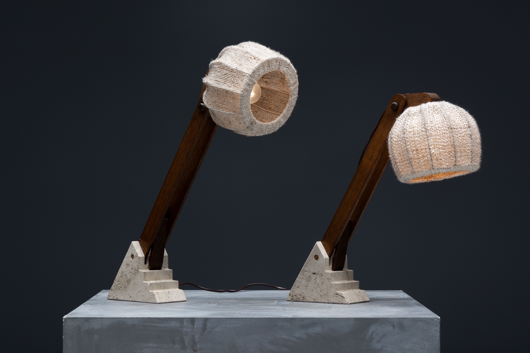 Bold mid century brutalist lighting design