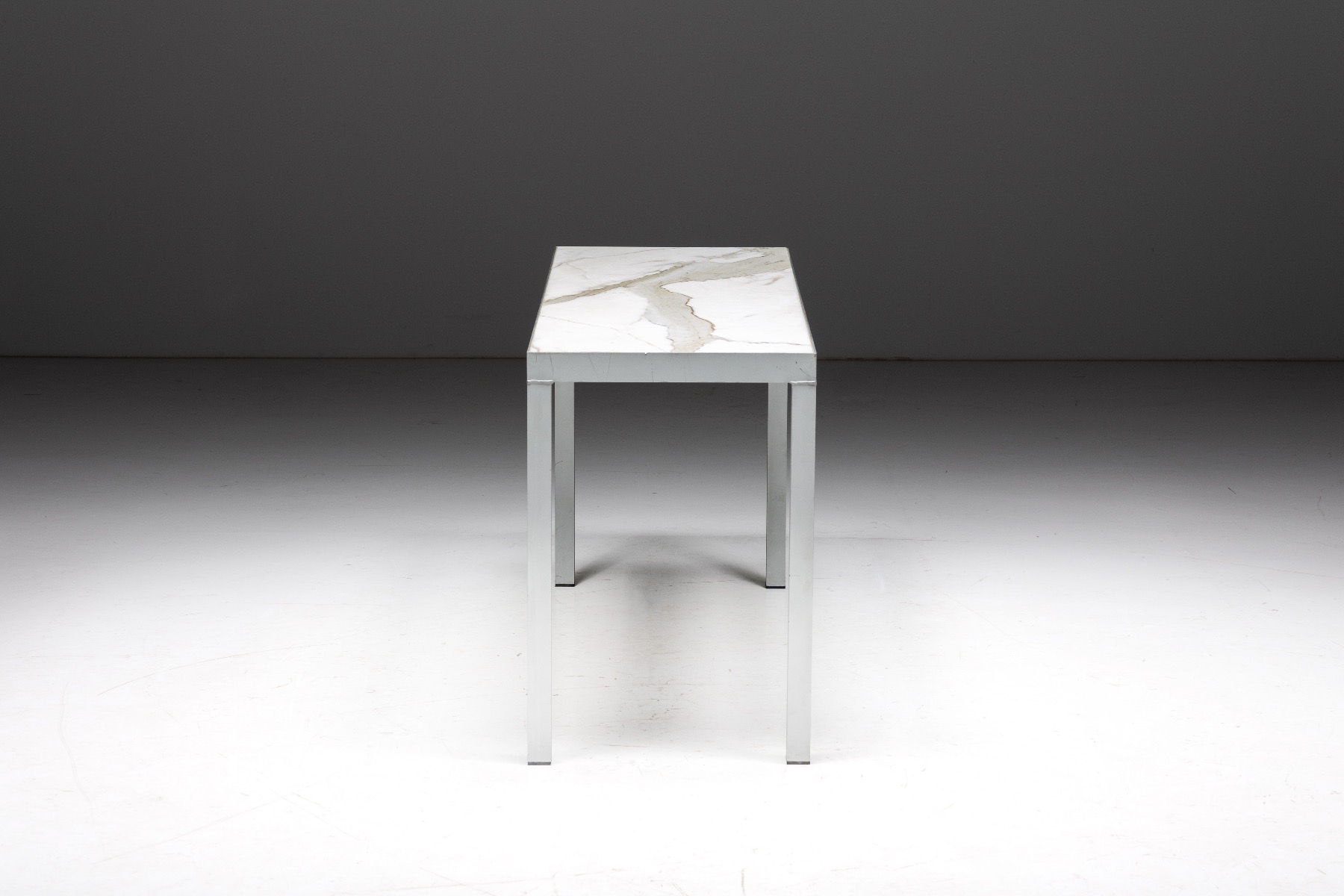 Vintage modern console table by Philippe Starck in marble