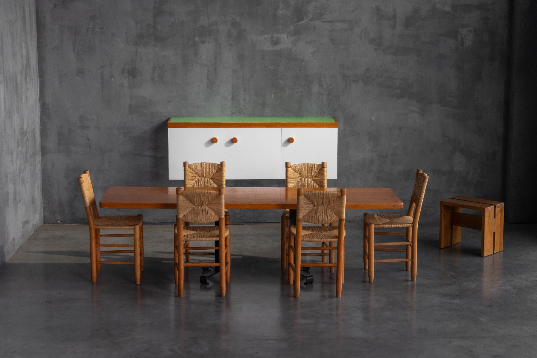 1970s wall mounted cabinet designed by Charlotte Perriand