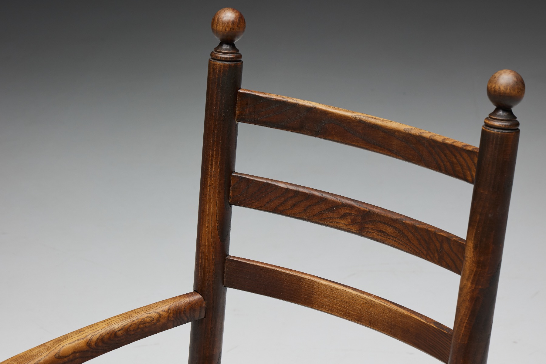 Rustic Armchairs in Wood and Straw - 1900s