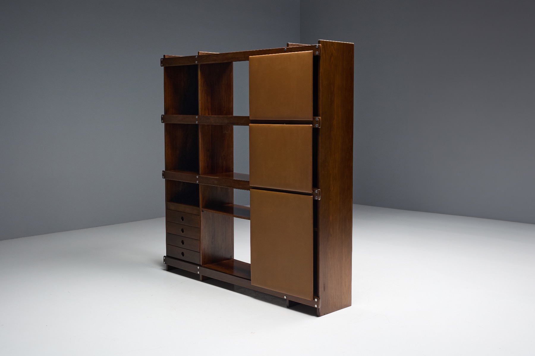 Brazilian mid century bookcase by Rodrigues