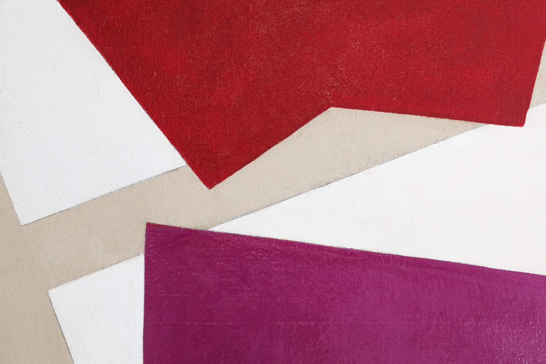Creative abstract canvas painting by Rene Roche