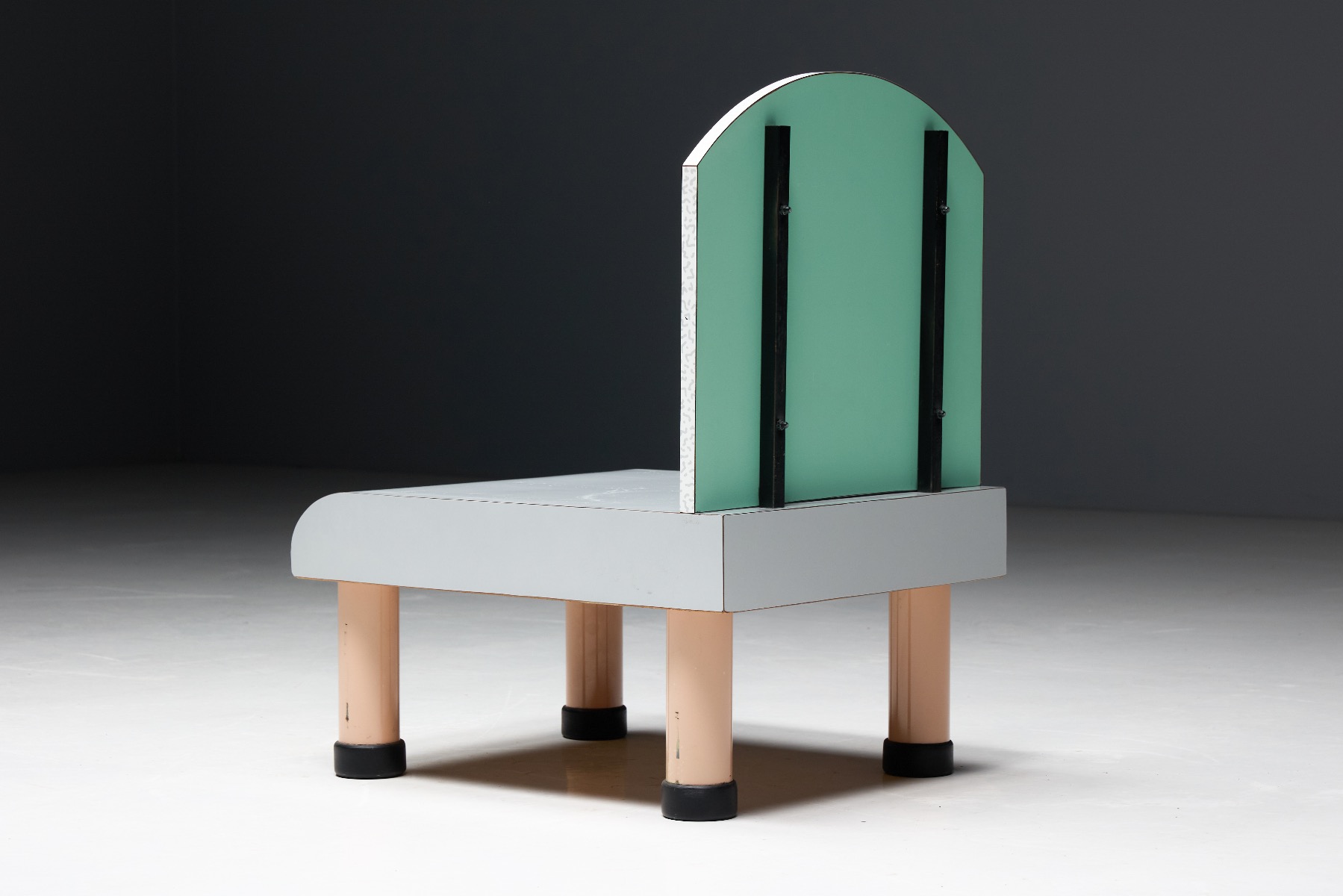 Statement Memphis style chair from the 1980s