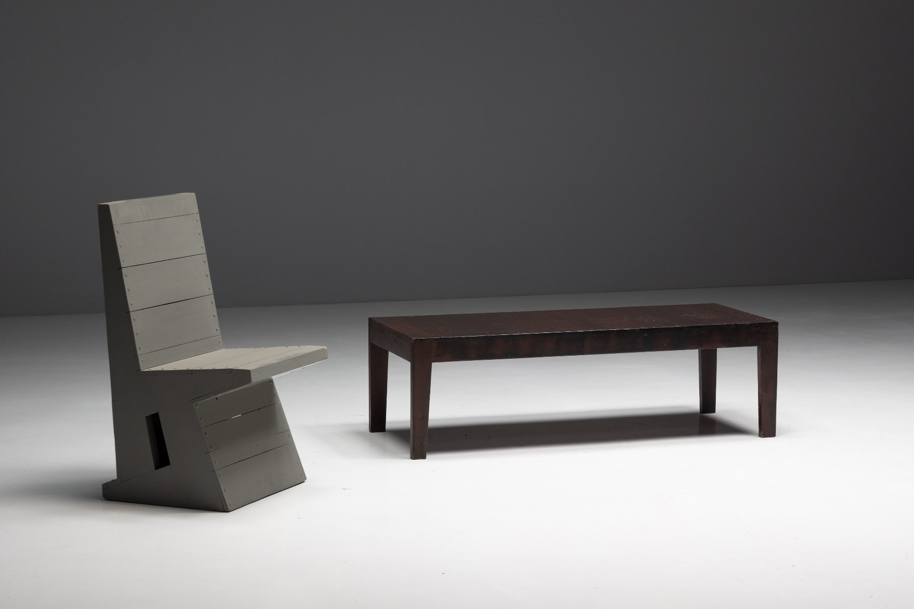 Dutch architect designed coffee table by Dom Hans van der Laan